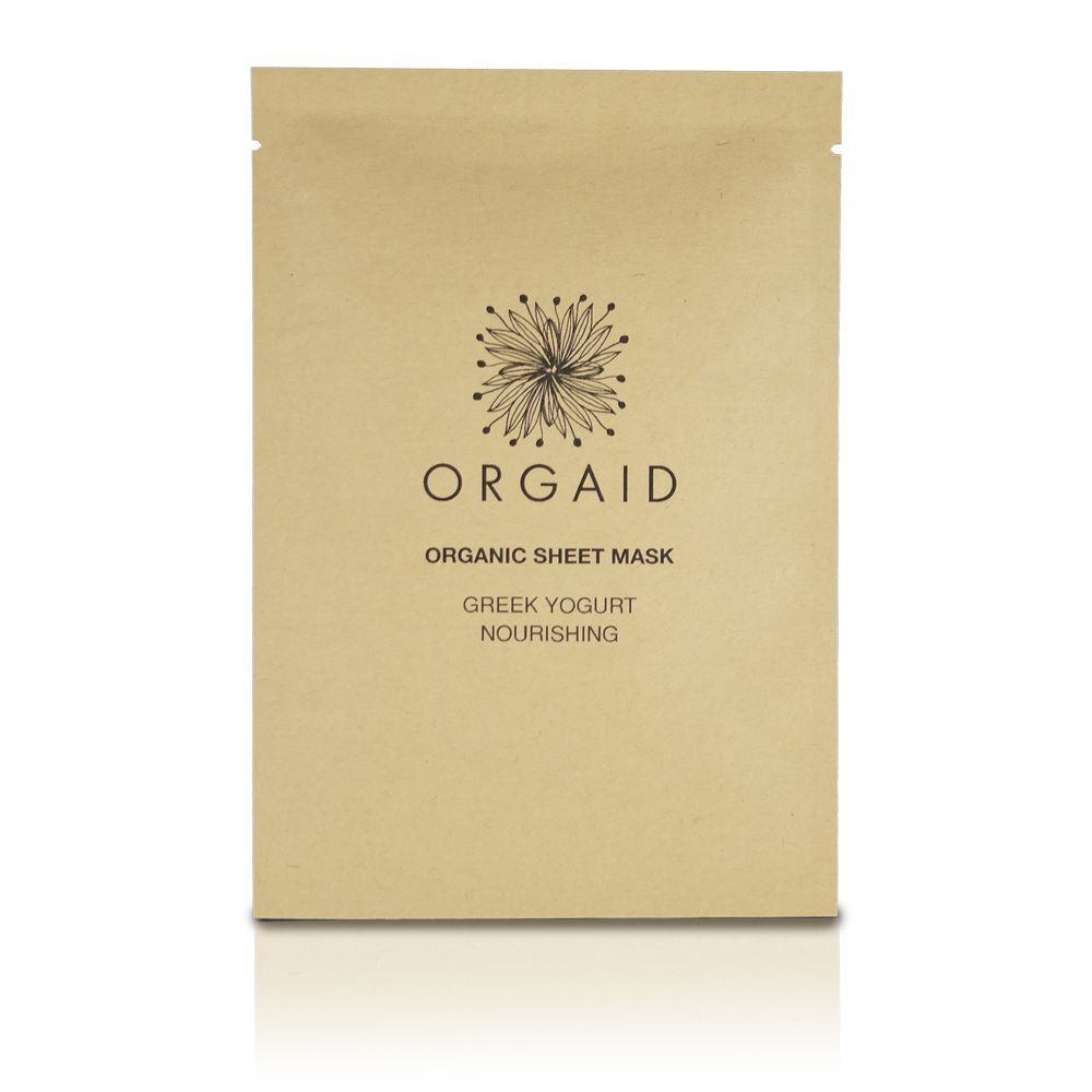 Orgaid Organic Sheet Mask | Greek Yogurt & Nourishing