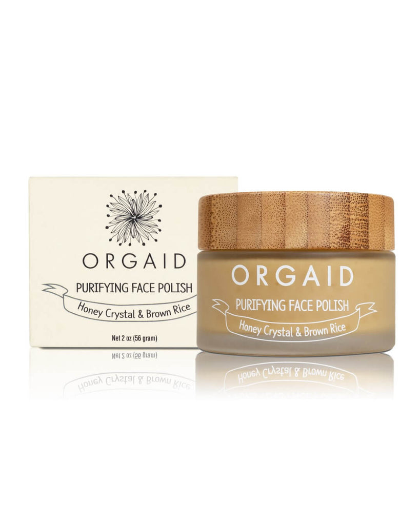 Orgaid Purifying Face Polish, Honey Crystal & Brown Rice